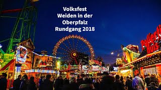 Volksfest Weiden in der Oberpfalz Rundgang 2018 [upl. by Asyle466]