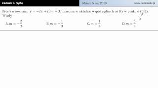 Zadanie 9  Matura z matematyki 2010 [upl. by Malas391]