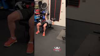 Alternating Dumbbell Chest Press theathletebarn mammothmovementoftheday [upl. by Holna]