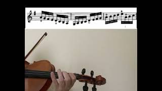 Franz Wohlfahrt Etude 3 from 60 violin studies Op45 [upl. by Aicire]