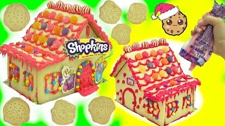 DIY Candy Christmas Cookie House Kit  Cookieswirlc Video [upl. by Haral]