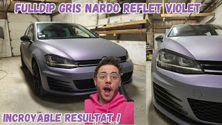 FULLDIP GRIS NARDO REFLET VIOLET LE RESULTAT EST INCROYABLE PEINTURE ELASTOMERE [upl. by Ailec]