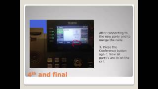 How to Conference Call using Yealink T46 [upl. by Filipe]