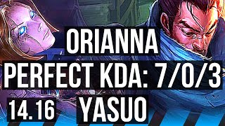 ORIANNA vs YASUO MID  703 Godlike  EUW Grandmaster  1416 [upl. by Inar]