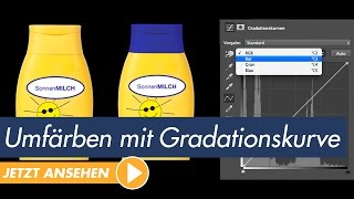 Photoshop Tutorial Umfärben mit der Gradationskurve [upl. by Helgeson125]