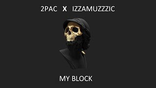 2PAC  My Block Lyric Video Izzamuzzic Remix [upl. by Hadias210]