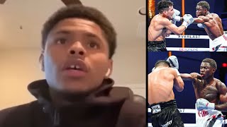 Shakur Stevenson Reacts to Richardson Hitchins ROBBERY Controversy vs Gustavo Lemos [upl. by Kelwunn818]