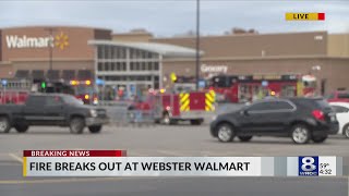 No injuries from Walmart fire in Webster [upl. by Akihsan]