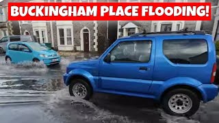 Buckingham Place Is Flooded  Downend BS16 DJI Action 4 Test Footage October 2024 [upl. by Richella]