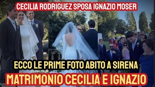 Matrimonio Cecilia Rodriguez e Ignazio Moser ecco le prime foto Belen damigella elegantissima [upl. by Durman]