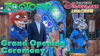 Zootopia Grand Opening Ceremony  Shanghai Disneyland [upl. by Sukul]