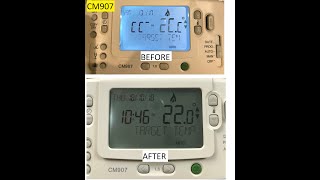 Honeywell CM907 CM921 CM927 Wireless Thermostat LCD Screen Repair  Fix  Excerpt [upl. by Assyle]