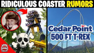 Top 10 RIDICULOUS Roller Coaster RUMORS [upl. by Amling]