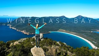 WINEGLASS BAY  wer die Aussicht will muss klettern I Tasmanien I Weltreisevlog 42 [upl. by Getter]