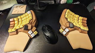 Dactyl manuform Typing practice on monkeytype and typeracer [upl. by Shuman]