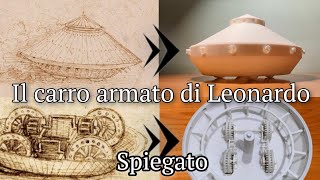 Il carro armato di Leonardo Da Vinci modellino 3D spiegato [upl. by Gilbertson813]