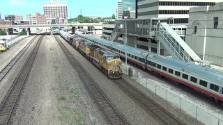 UP 7013 Leads WB 3x3x0 GrainEthanol Train Kansas City MO 62224 [upl. by Orbadiah]