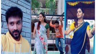 Abhishekam serial team members latest tiktok harikrishna subhadhraDevlatha latest dubsmash [upl. by Brelje]