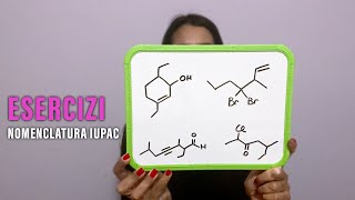 NOMENCLATURA IUPAC  4 Esercizi di nomenclatura in chimica organica [upl. by Demodena]