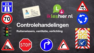 Controlehandelingen Ruitenwissers praktijkexamen auto CBR [upl. by Eceer]