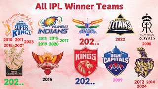 IPL Winner Champions Over the Years Who Dominated the League [upl. by Packton]