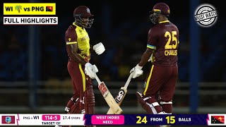 West Indies vs PNG 2nd T20 World Cup Match Highlights  ICC World Cup 2024  WI vs PNG Highlights [upl. by Abana]