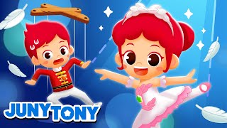 Ballerina Ballerino 🩰💖  Ballet Dancers  Kids Ballet Song  Job amp Occupation Songs  JunyTony [upl. by Bibbie]