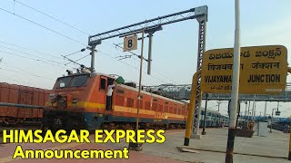 Kanaykumari to Shri Mata Vaishno Devi Katra HIMSAGAR EXPRESS Announcement  INDIAN RAILWAYS [upl. by Winny]