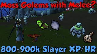 Melee Moss Golems Guide Runescape 3 900k Slayer XPHR [upl. by Otsuj]