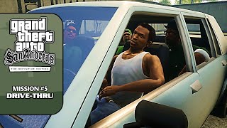 GTA SA Definitive Edition 100 Walkthrough  Mission 5 Drivethru [upl. by Irrep]