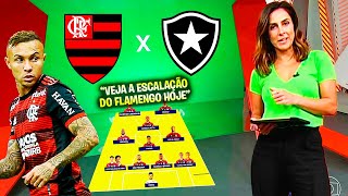 FLAMENGO X BOTAFOGO  SAIU a ESCALAÇÃO do FLAMENGO [upl. by Gunner]