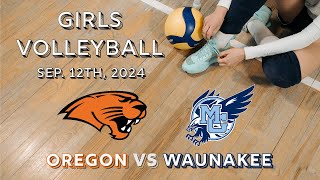 Volleyball Oregon vs Monona Grove 91224 [upl. by Tingley224]