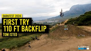 GoPro 1st Try 110 ft Backflip with Tom Isted  Darkfest 2024 [upl. by Kenwrick]