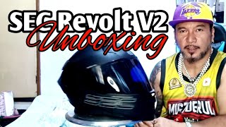 Unboxing SEC Revolt V2  Matte Black Modular Helmet [upl. by Aerahs]