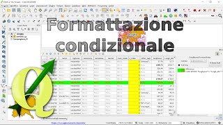 QGIS Formattazione condizionale tabella attributi [upl. by Erlin]