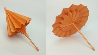 How To Make a Paper Umbrella That Open And Close  Origami Umbrella  mini paper Umbrella [upl. by Akinimod]