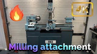 Emco Maximat V10P  Milling Attachment Metal working Lathe [upl. by Budge]