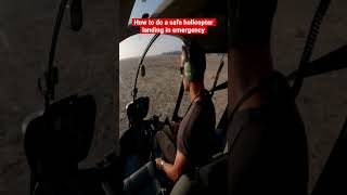 How to land a helicopter in an emergency helicopter pilot [upl. by Rob]