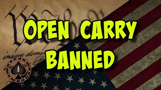 Supreme Court Decision Ignored Open Carry Ban Now In Effect [upl. by Stasny]