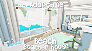 Beach Starter House  House build  Adopt me [upl. by Halik197]