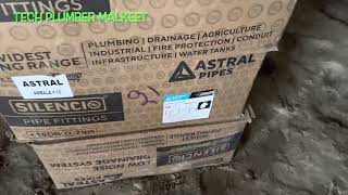 NEW hotel plumbing work start First video pipes fittings down ceiling pvc pipes SILENCIO AUSTRAL [upl. by Nogaem]