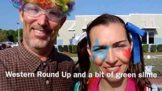 Freedom Elementary School  Pistachio slime sprayed for a good cause  Bradenton Herald [upl. by Namya]