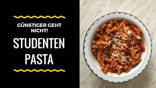 Das einfachste Pasta Rezept auf Youtube NUR 2 ZUTATEN Studenten Pasta [upl. by Neirol]