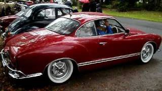 VWKarmann Ghia Start up Light Revs and drive off [upl. by Namyw]