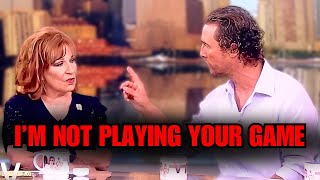 Joy Behar SHUT DOWN By Matthew McConaughey After Asking This ONE Question Live [upl. by Canning]