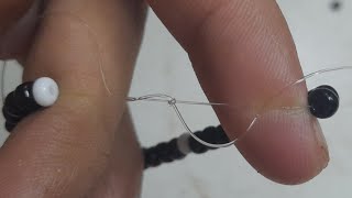 Tutorial  Como Hacer NUDOAMARRAR para una pulsera de Hilo Elástico  Fácil [upl. by Nosreh]