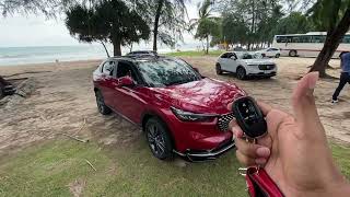 CAR ASMR  2022 Honda HR V RS eHEV Thai Spec  Sights amp Sounds [upl. by Anauqat]