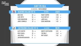 Eastbourne College 1st XI v Seaford College 1st XI [upl. by Sarilda552]