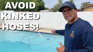 Kinked Pool Hose Vacuum Prevent This Problem Before It Starts [upl. by Aisyle]