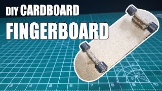 DIY cardboard FINGERBOARD MUST WATCH [upl. by Sorel710]